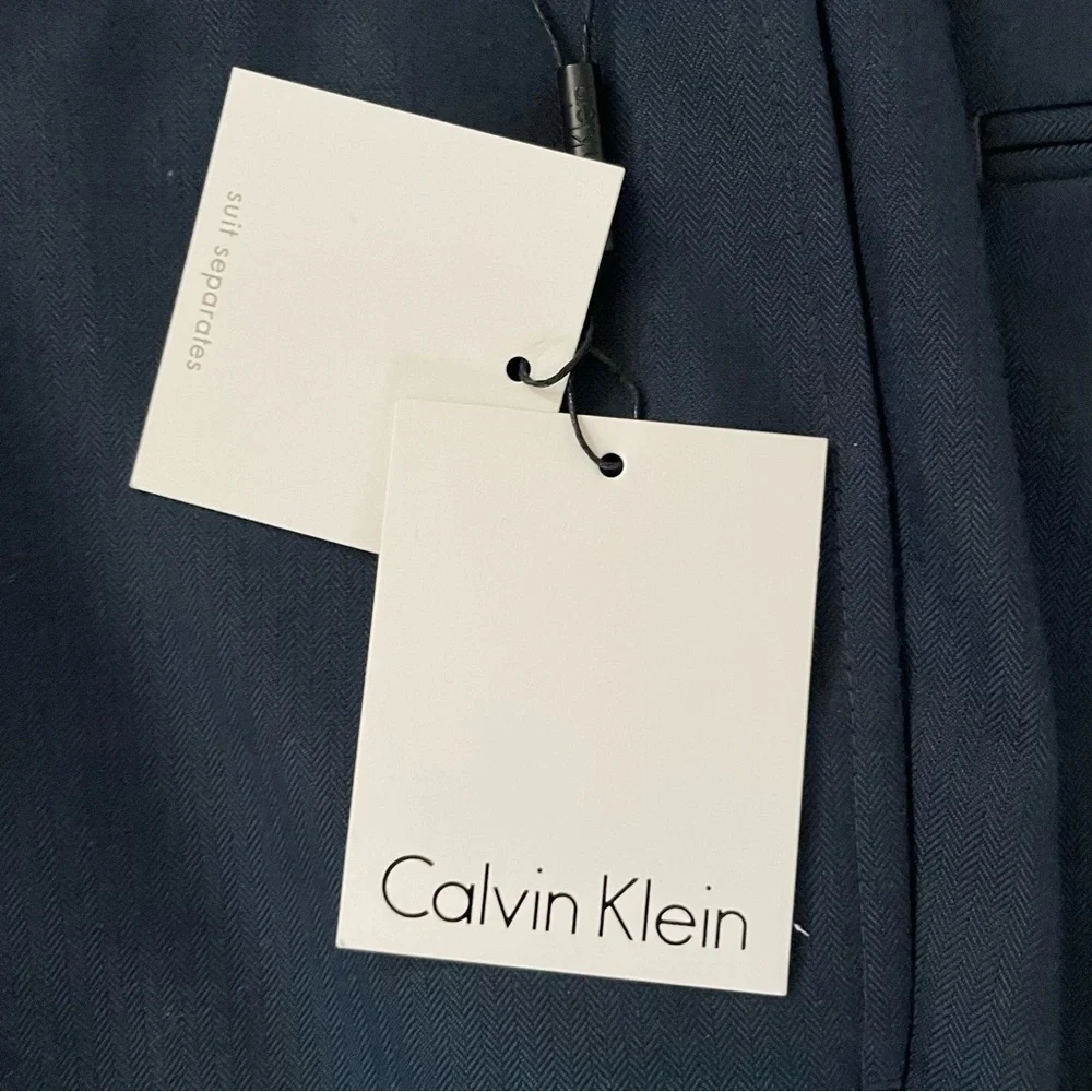 Calvin Klein Flat‎ Front Pant Suit Separates 38x32 Style JRDLP Fabric S8W0041